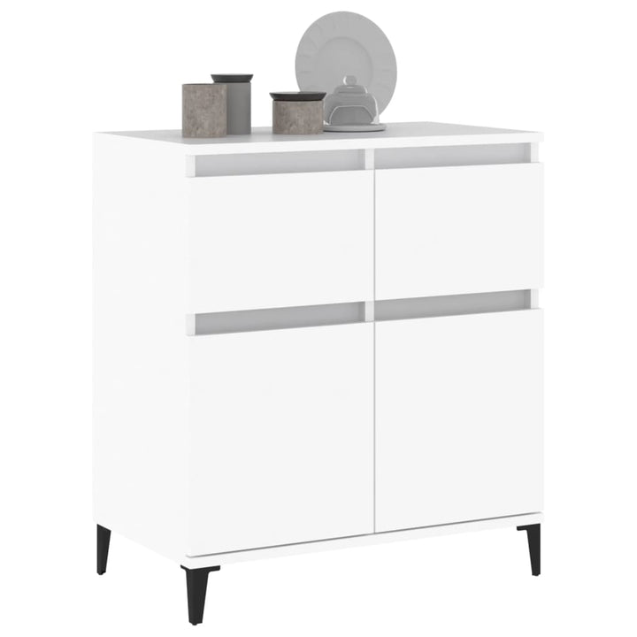 skænk 60x35x70 cm konstrueret træ hvid