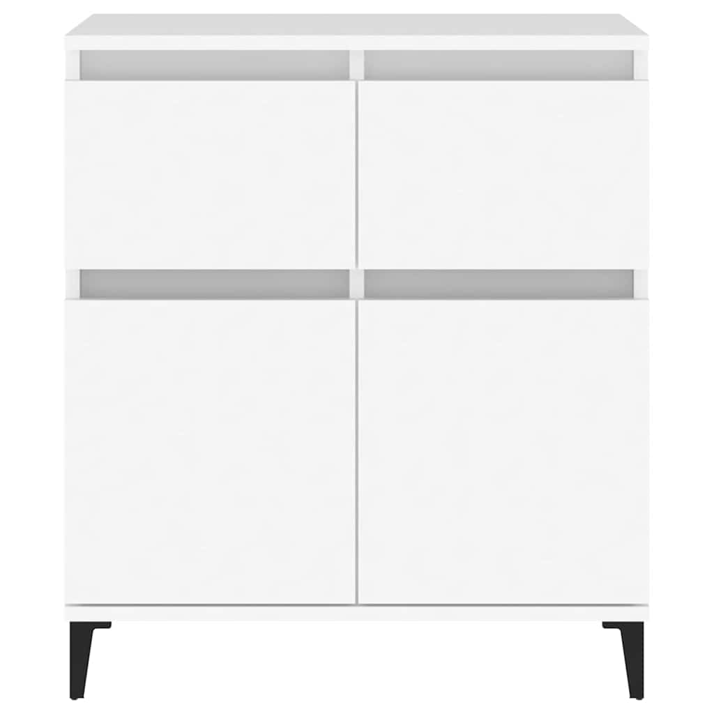 skænk 60x35x70 cm konstrueret træ hvid