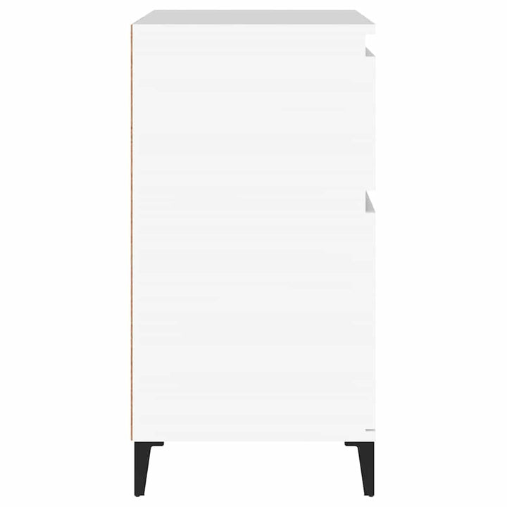 skænk 60x35x70 cm konstrueret træ hvid