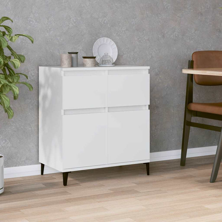 skænk 60x35x70 cm konstrueret træ hvid