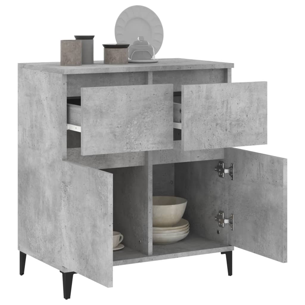 skænk 60x35x70 cm konstrueret træ betongrå