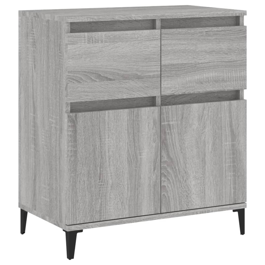 skænk 60x35x70 cm konstrueret træ grå sonoma-eg