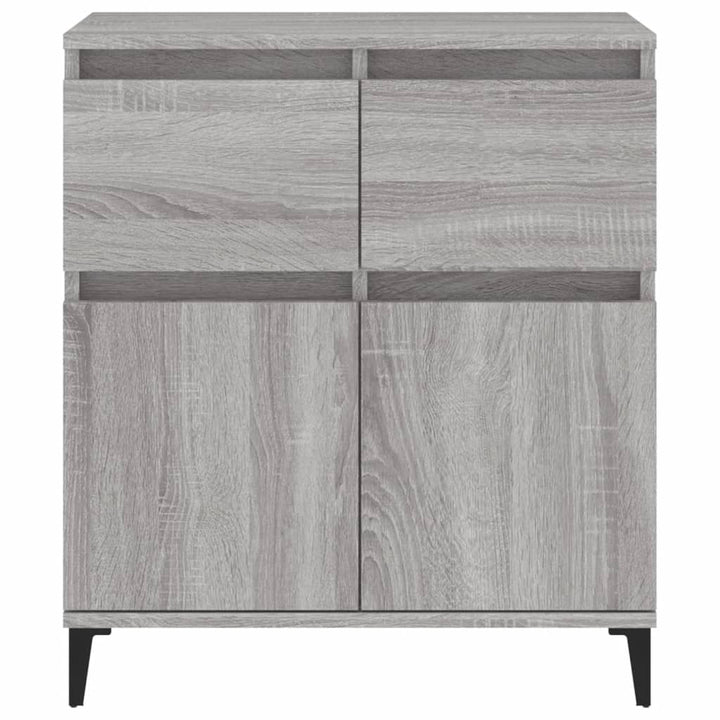 skænk 60x35x70 cm konstrueret træ grå sonoma-eg