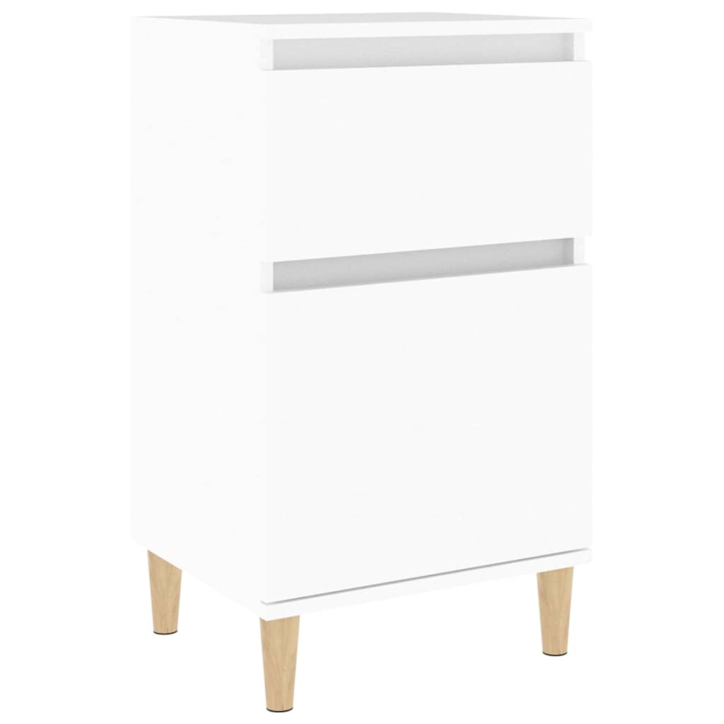 sengebord 40x35x70 cm hvid