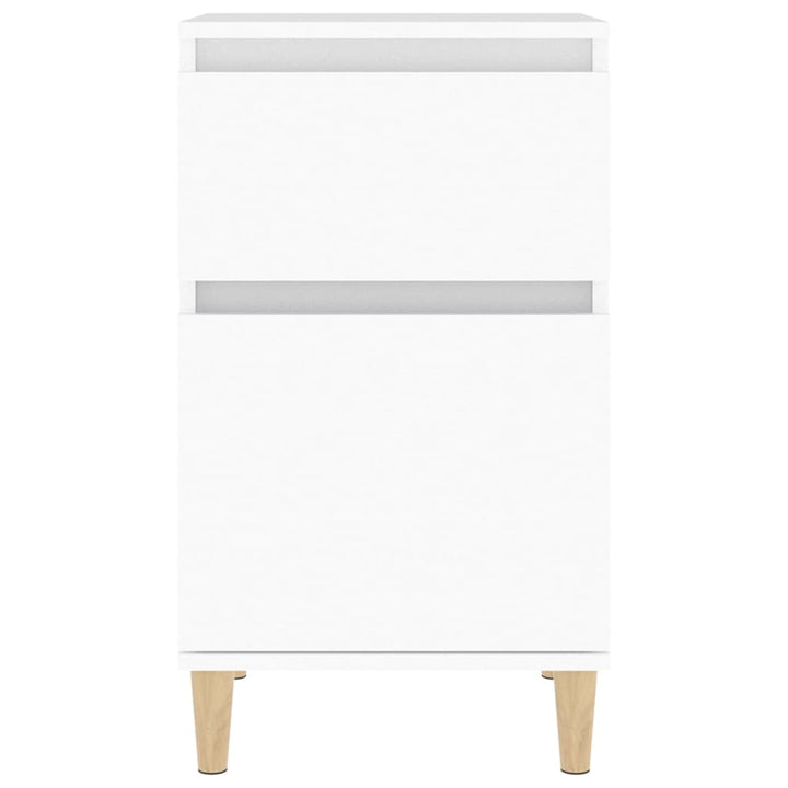sengebord 40x35x70 cm hvid