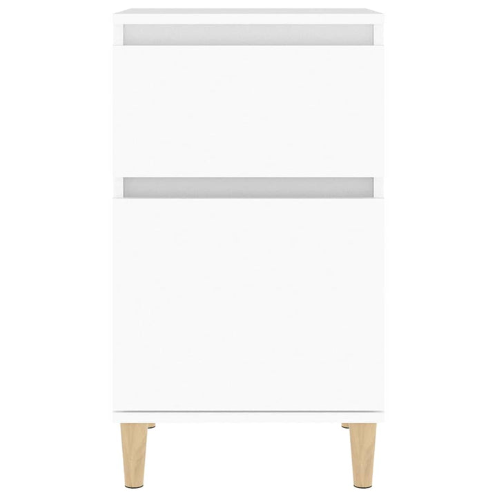 sengebord 40x35x70 cm hvid