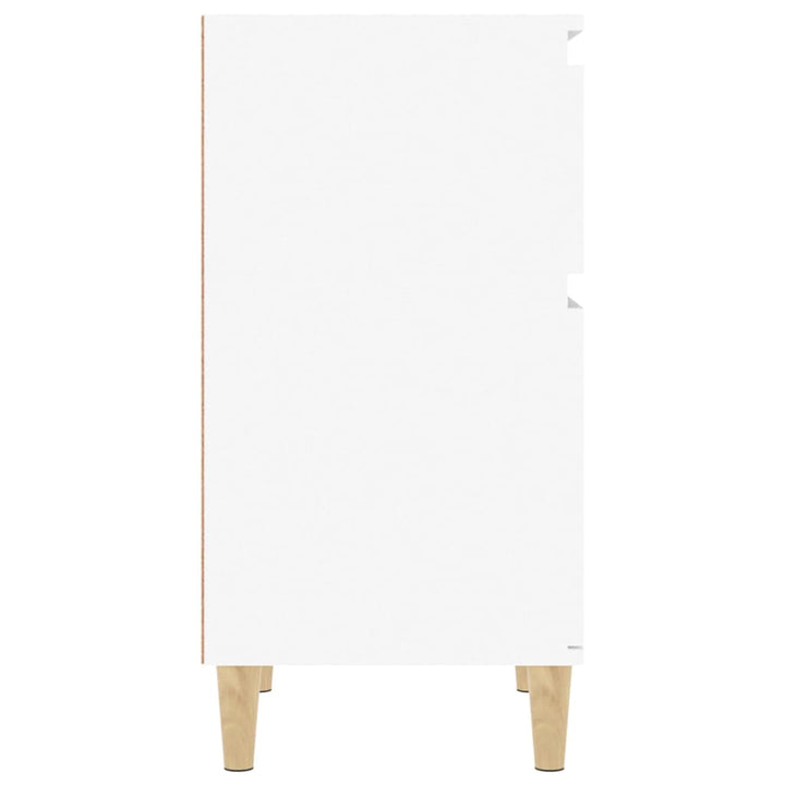 sengebord 40x35x70 cm hvid