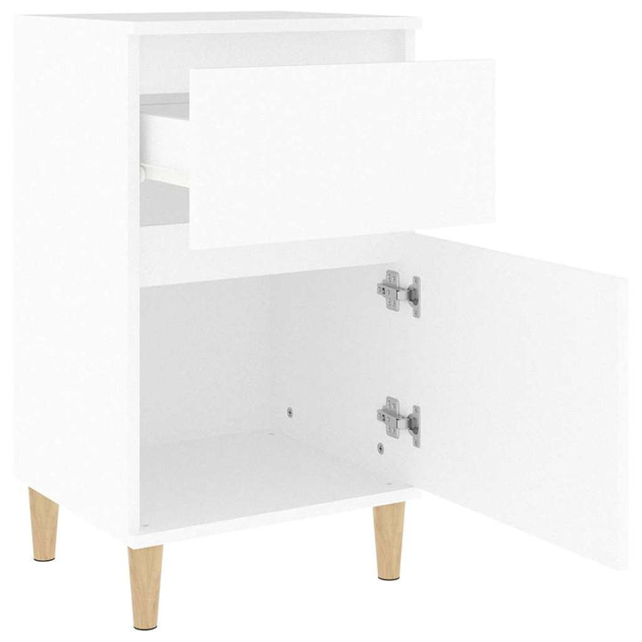 sengebord 40x35x70 cm hvid
