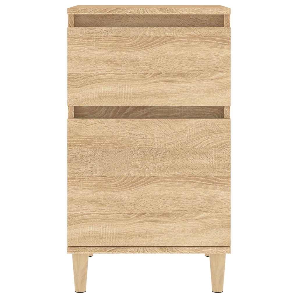 sengeborde 2 stk. 40x35x70 cm sonoma-eg