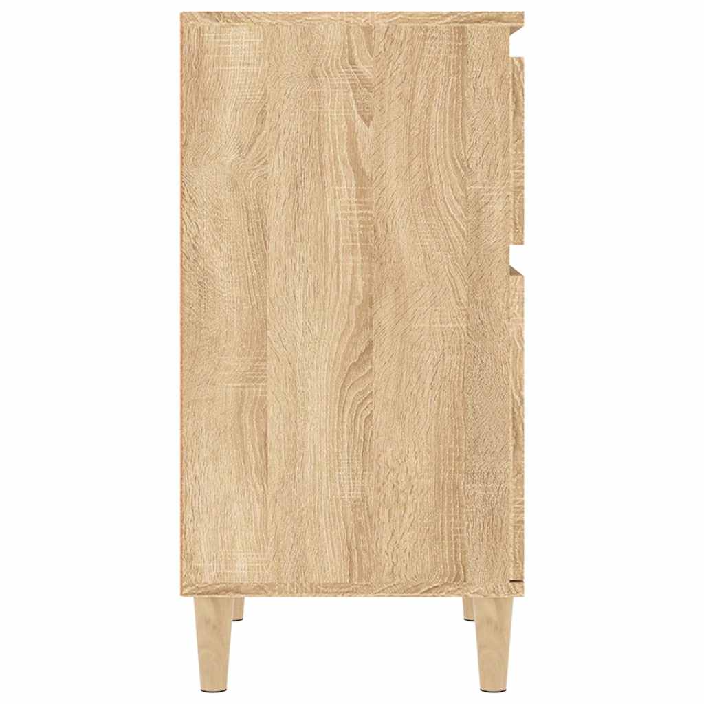 sengeborde 2 stk. 40x35x70 cm sonoma-eg