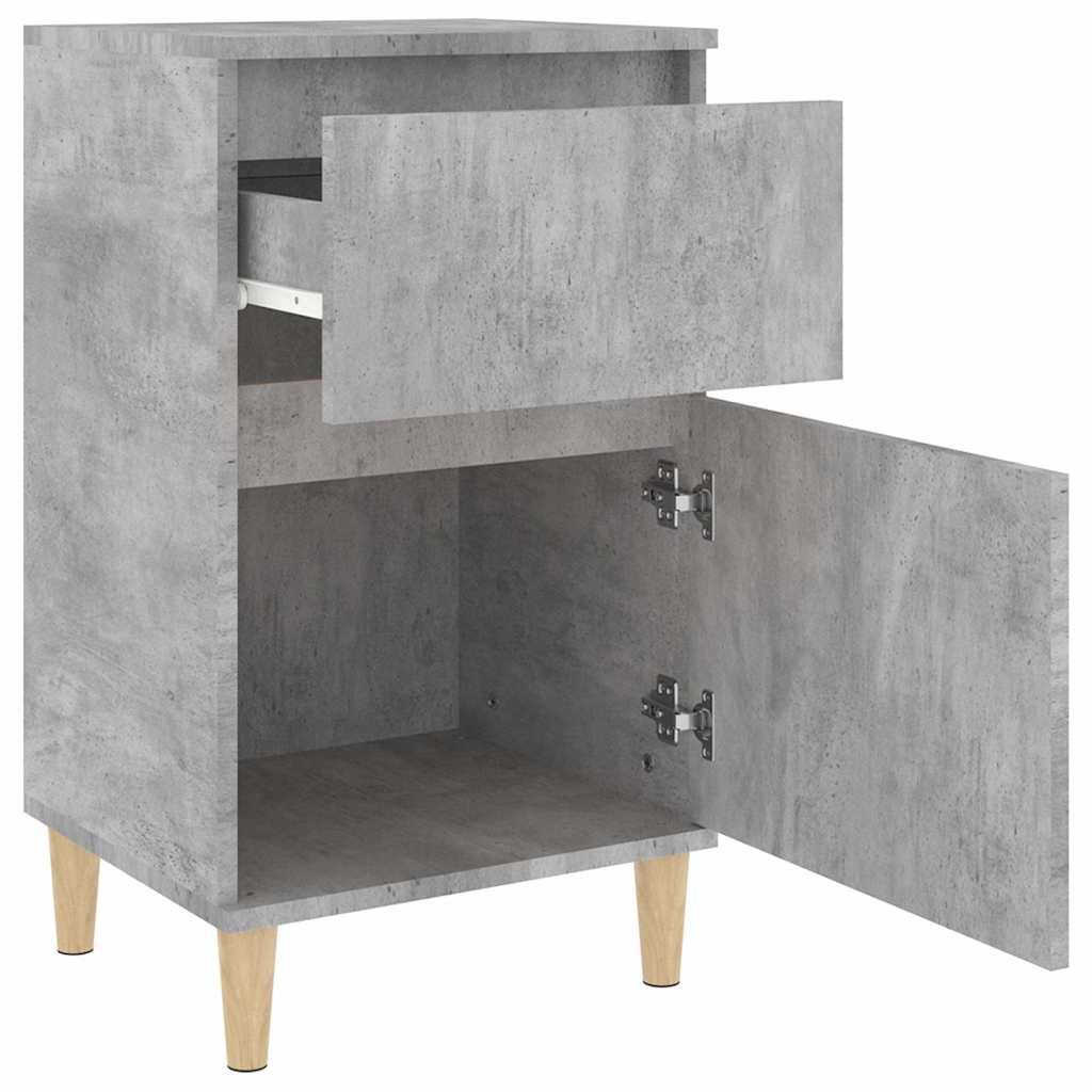 sengebord 40x35x70 cm betongrå