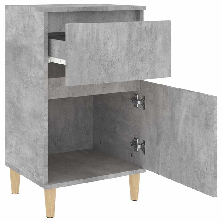 sengebord 40x35x70 cm betongrå