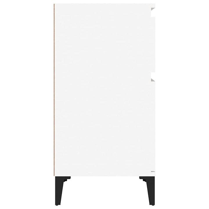 sengebord 40x35x70 cm hvid