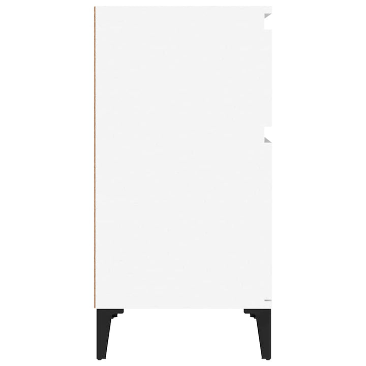 sengebord 40x35x70 cm hvid