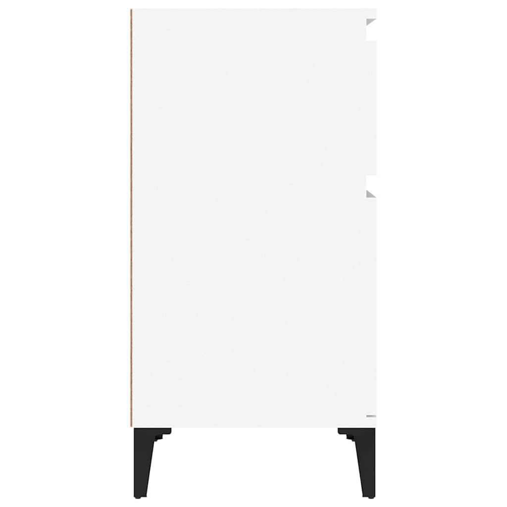 sengeborde 2 stk. 40x35x70 cm hvid