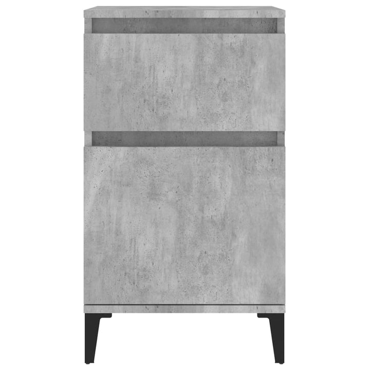 sengebord 40x35x70 cm betongrå