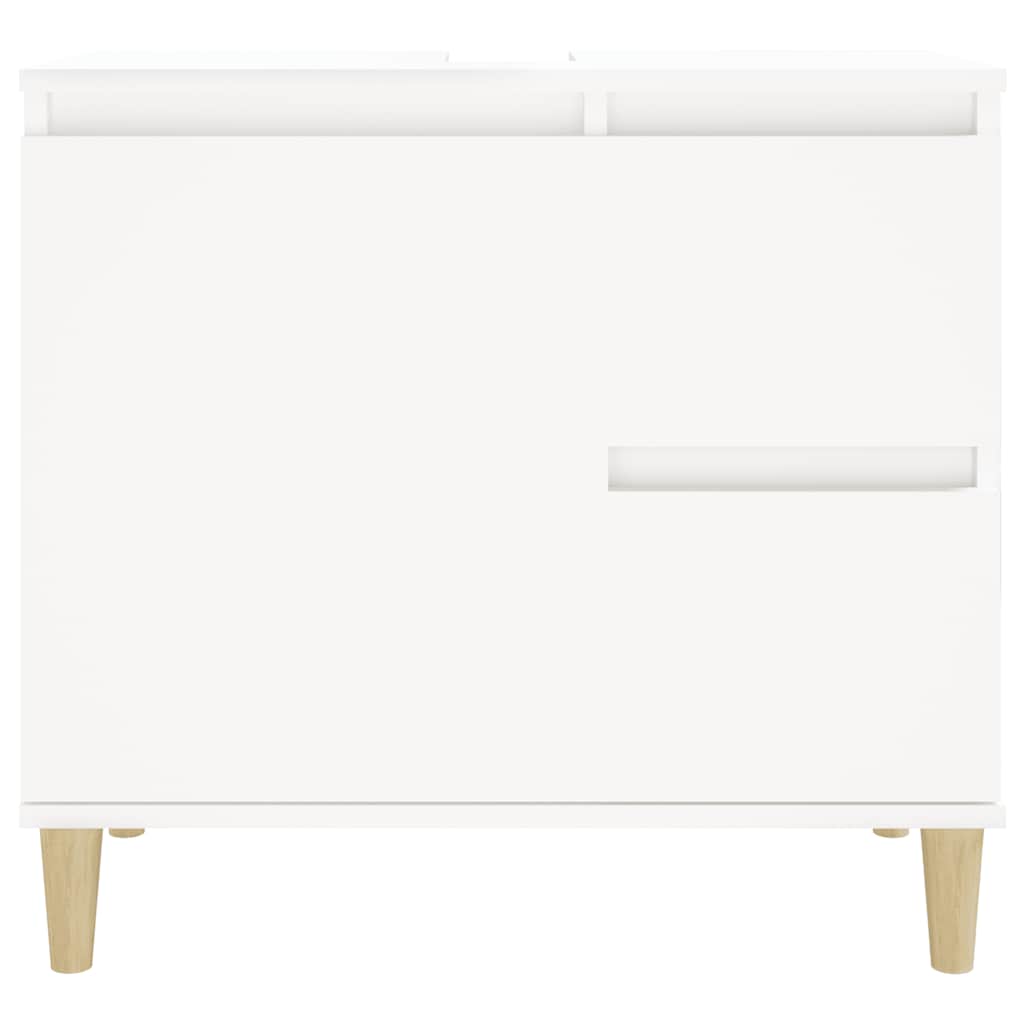 badeværelsesskab 65x33x60 cm konstrueret træ hvid
