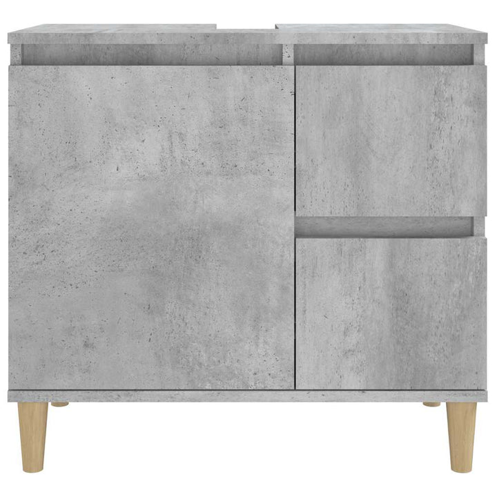 badeværelsesskab 65x33x60 cm konstrueret træ betongrå