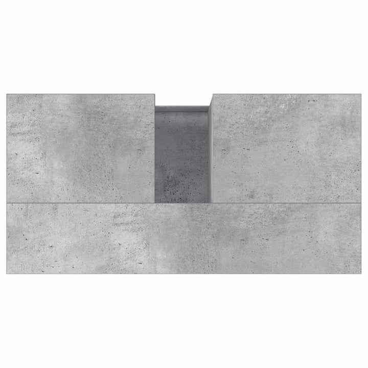 badeværelsesskab 65x33x60 cm konstrueret træ betongrå