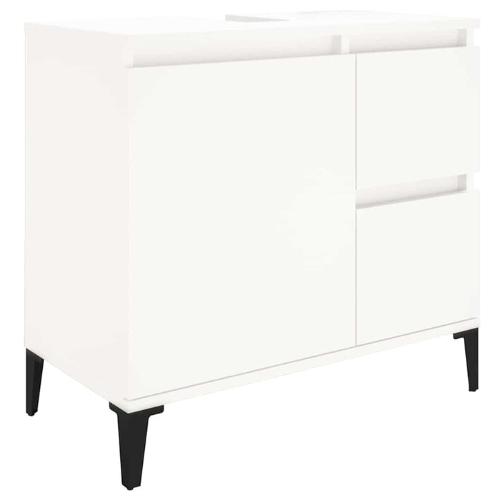 badeværelsesskab 65x33x60 cm konstrueret træ hvid