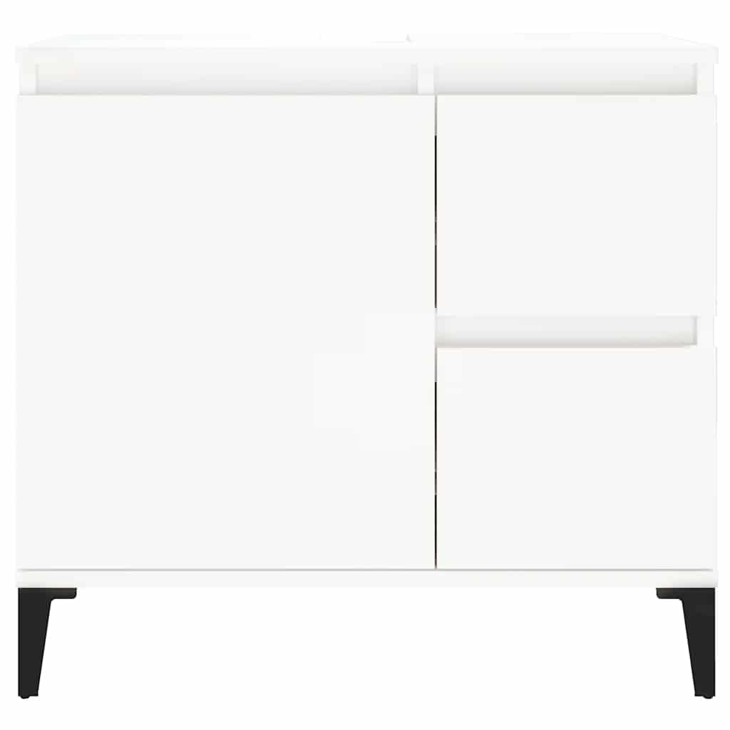 badeværelsesskab 65x33x60 cm konstrueret træ hvid