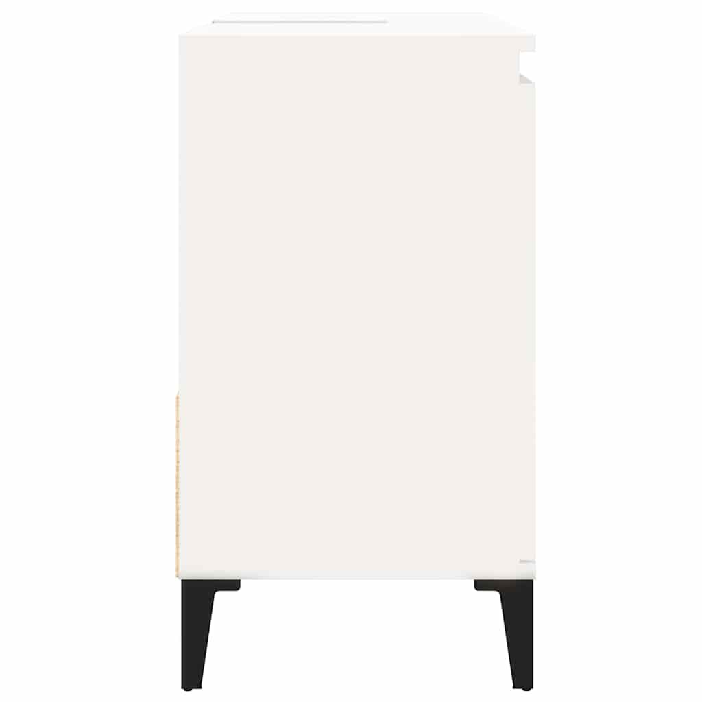 badeværelsesskab 65x33x60 cm konstrueret træ hvid