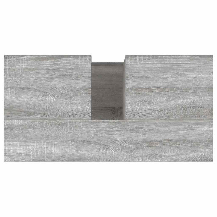badeværelsesskab 65x33x60 cm konstrueret træ grå sonoma-eg