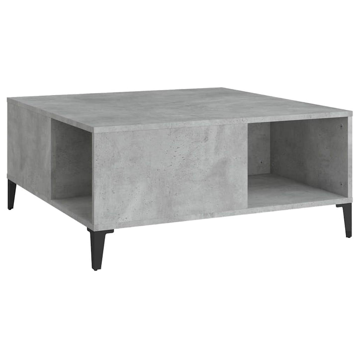 sofabord 80x80x36,5 cm konstrueret træ betongrå