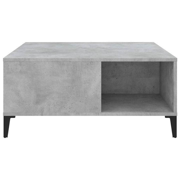 sofabord 80x80x36,5 cm konstrueret træ betongrå