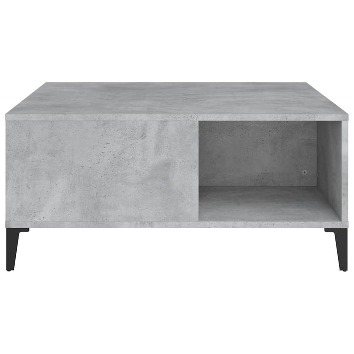 sofabord 80x80x36,5 cm konstrueret træ betongrå
