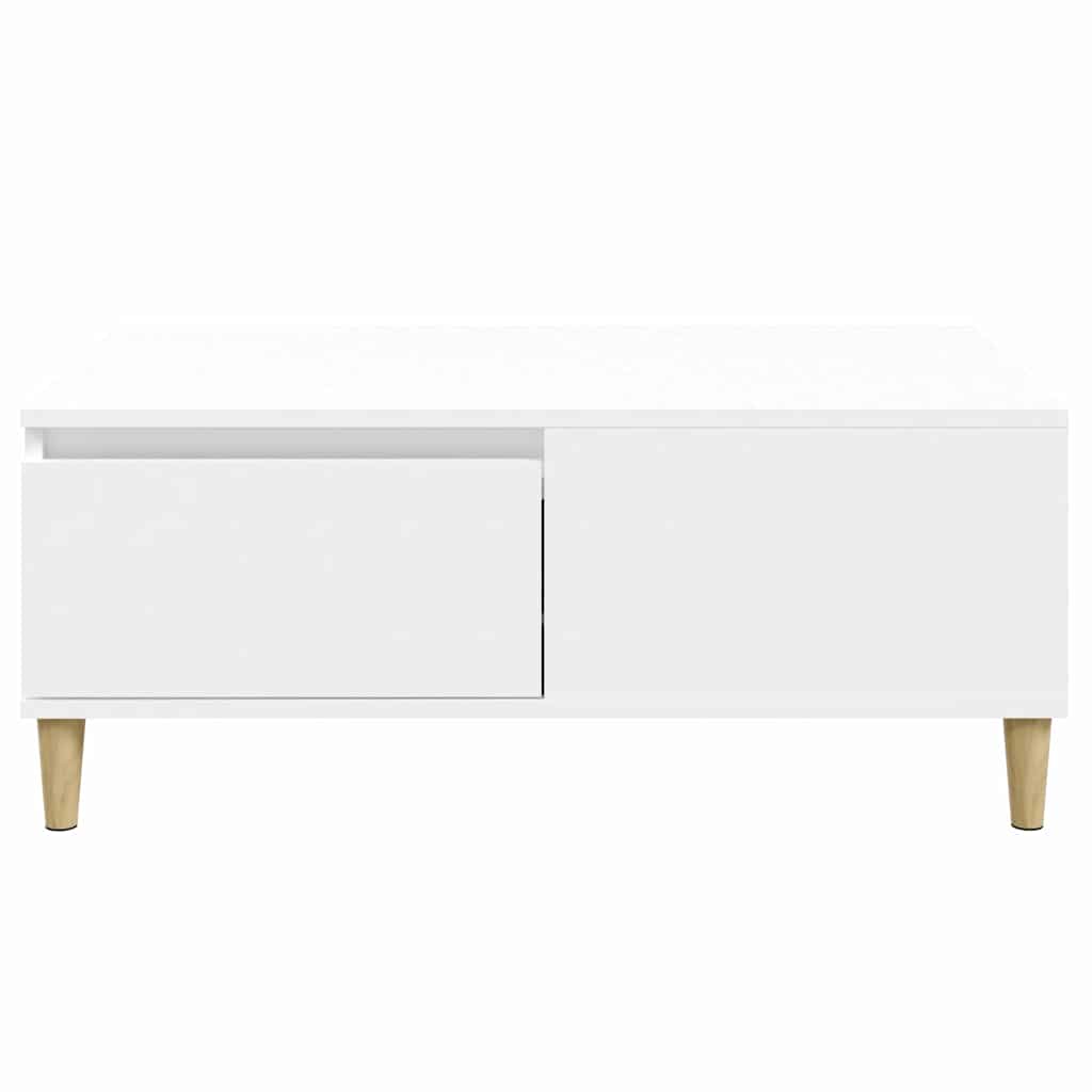 sofabord 90x50x36,5 cm konstrueret træ hvid