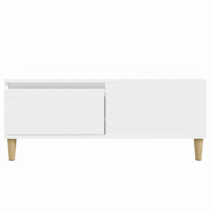 sofabord 90x50x36,5 cm konstrueret træ hvid