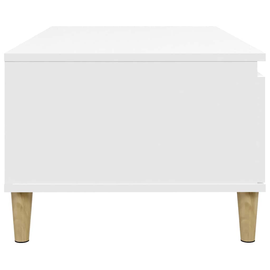 sofabord 90x50x36,5 cm konstrueret træ hvid