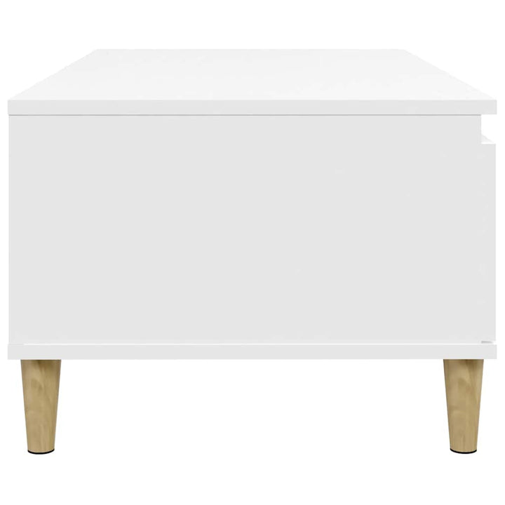 sofabord 90x50x36,5 cm konstrueret træ hvid