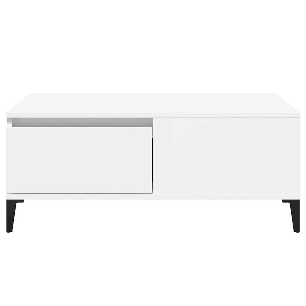 sofabord 90x50x36,5 cm konstrueret træ hvid