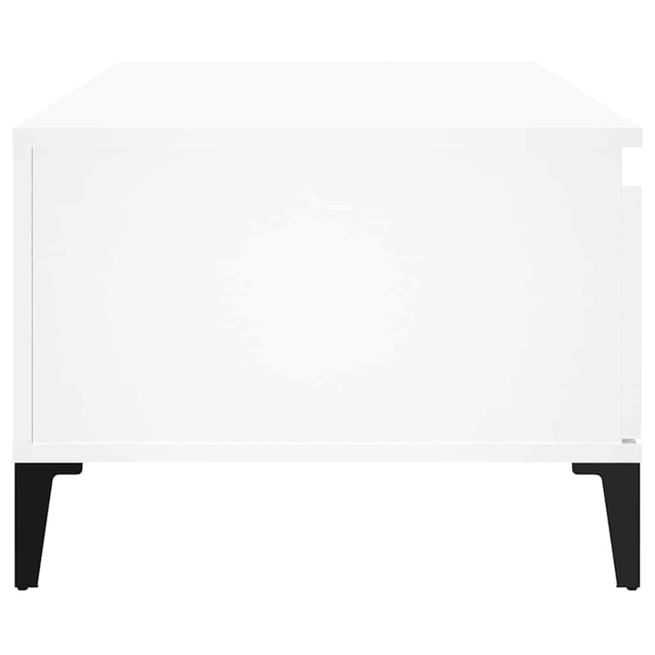 sofabord 90x50x36,5 cm konstrueret træ hvid