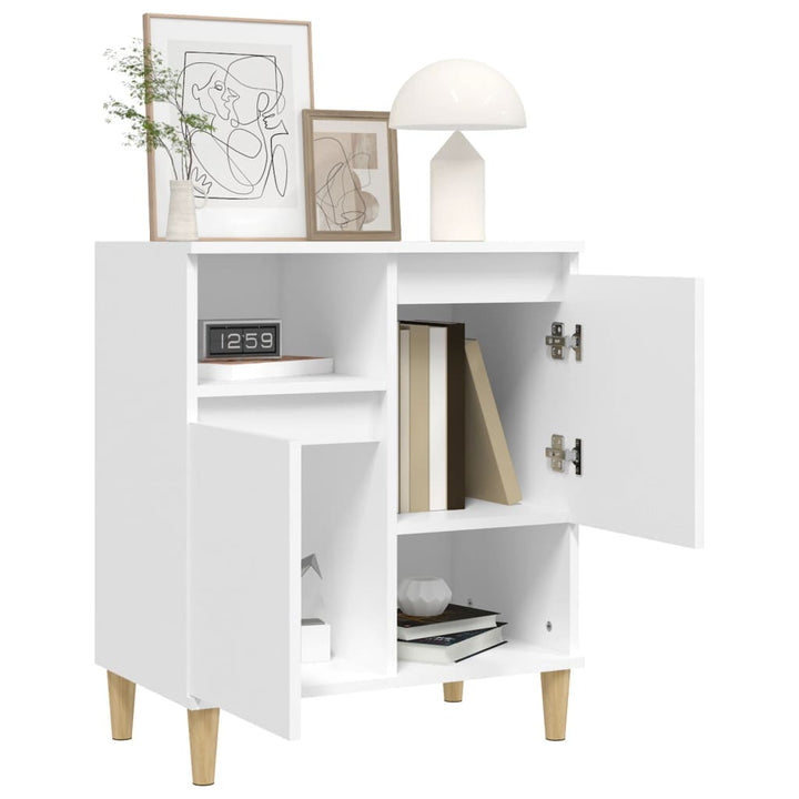 skænk 60x35x70 cm konstrueret træ hvid