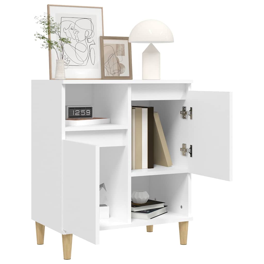 skænk 60x35x70 cm konstrueret træ hvid