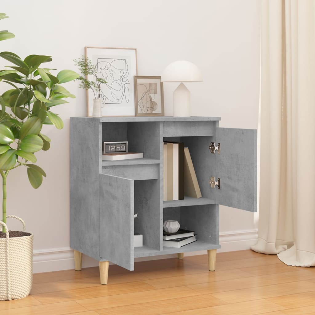 skænk 60x35x70 cm konstrueret træ betongrå