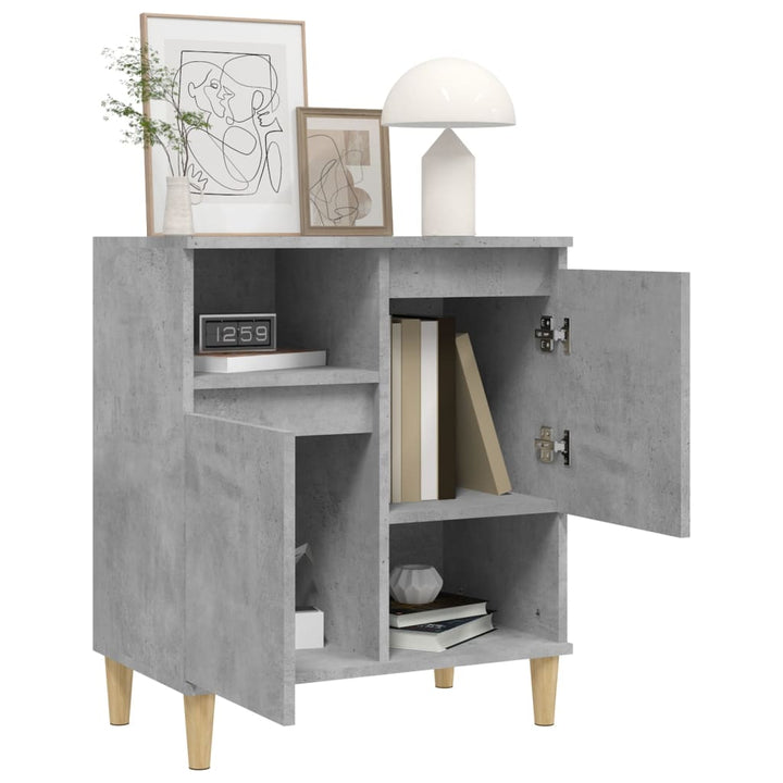 skænk 60x35x70 cm konstrueret træ betongrå