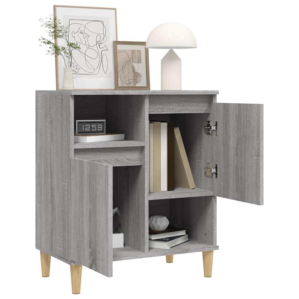 skænk 60x35x70 cm konstrueret træ grå sonoma-eg