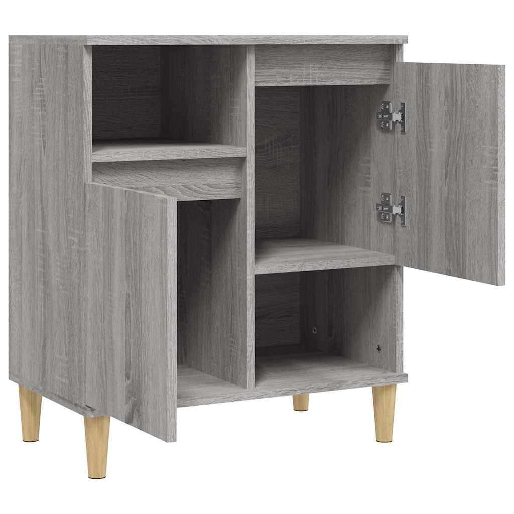 skænk 60x35x70 cm konstrueret træ grå sonoma-eg