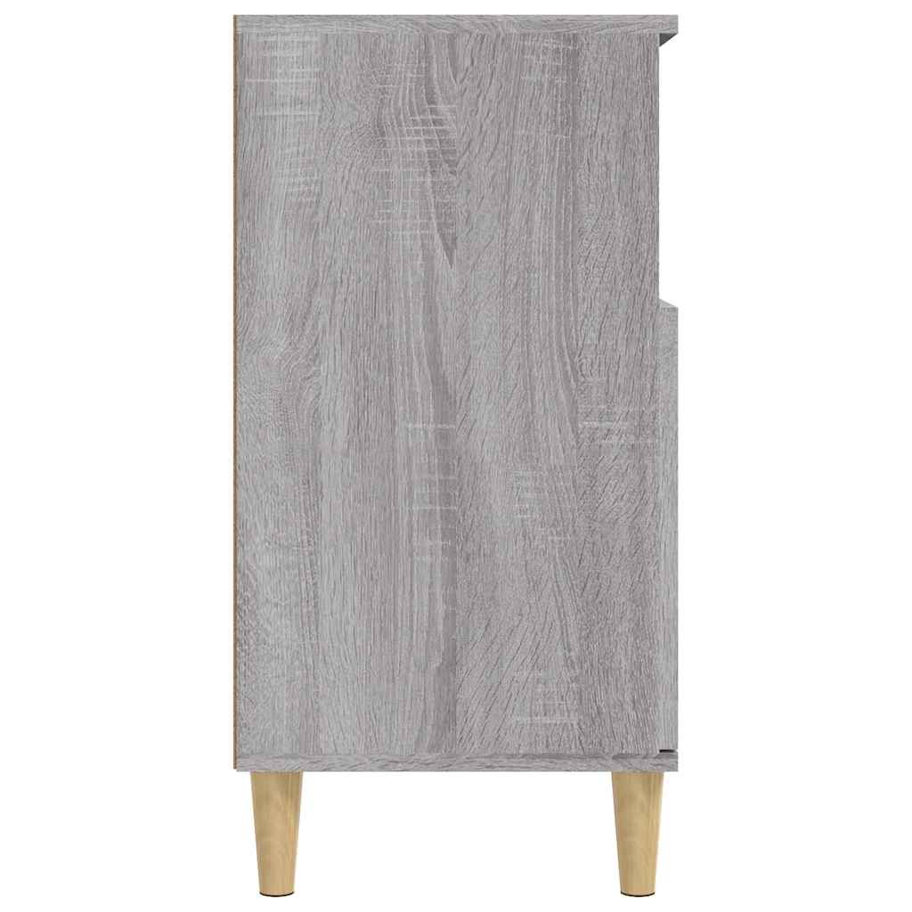 skænk 60x35x70 cm konstrueret træ grå sonoma-eg