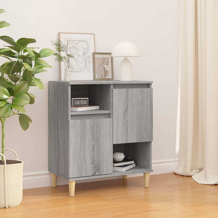 skænk 60x35x70 cm konstrueret træ grå sonoma-eg