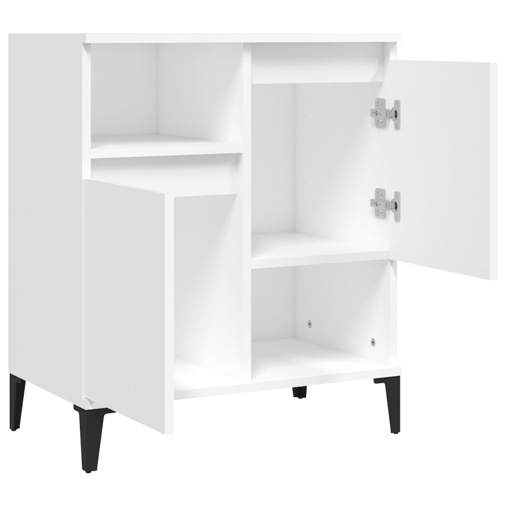 skænk 60x35x70 cm konstrueret træ hvid