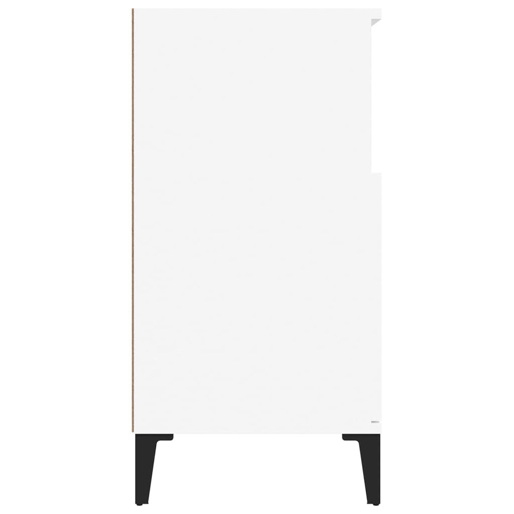 skænk 60x35x70 cm konstrueret træ hvid