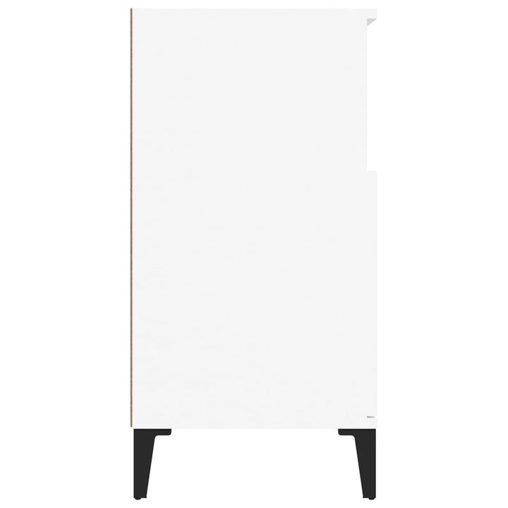 skænk 60x35x70 cm konstrueret træ hvid