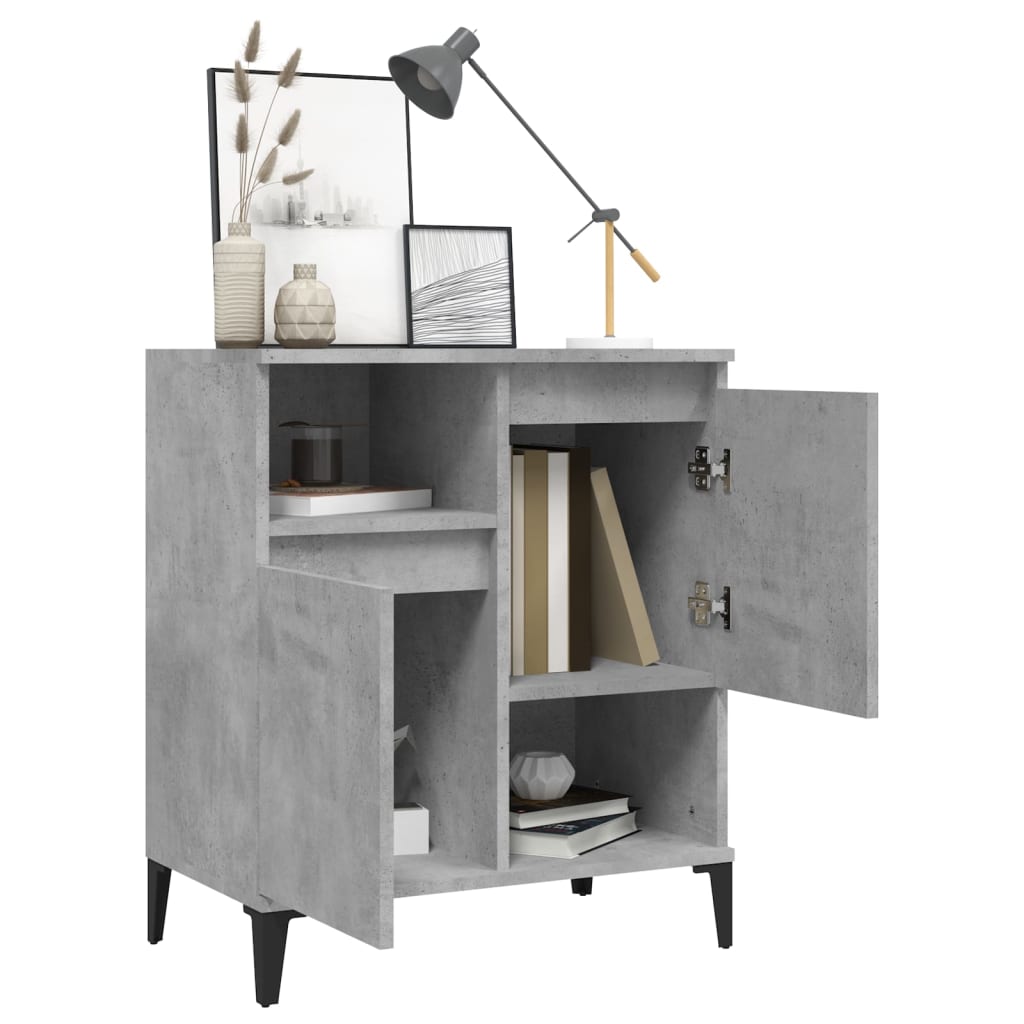 skænk 60x35x70 cm konstrueret træ betongrå