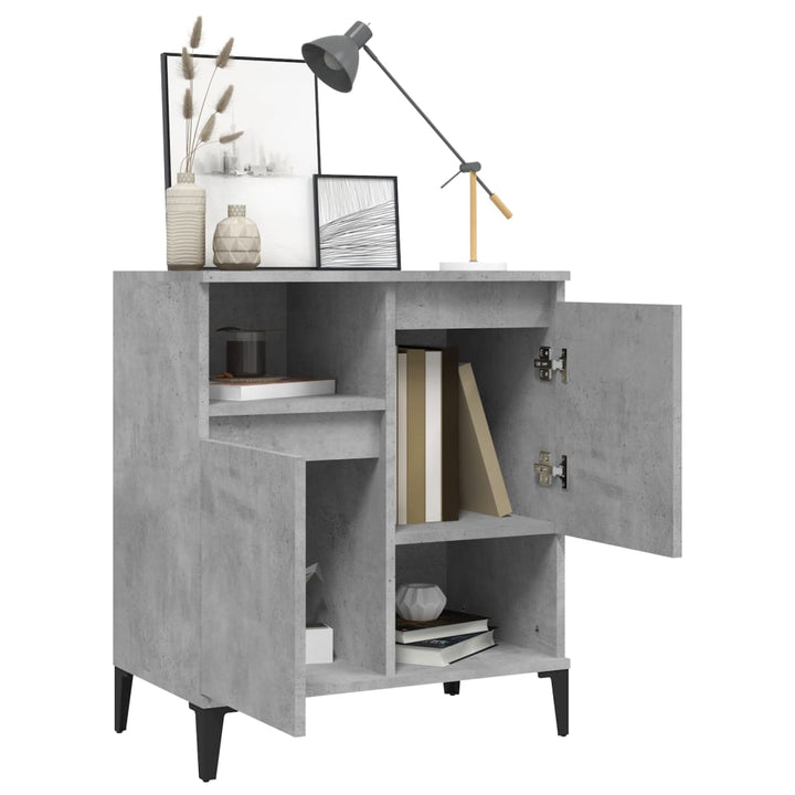 skænk 60x35x70 cm konstrueret træ betongrå