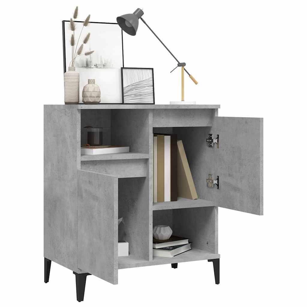 skænk 60x35x70 cm konstrueret træ betongrå